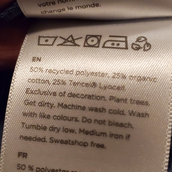 10 Tree recycled poly and organic cotton tee - Picture 5 of 5